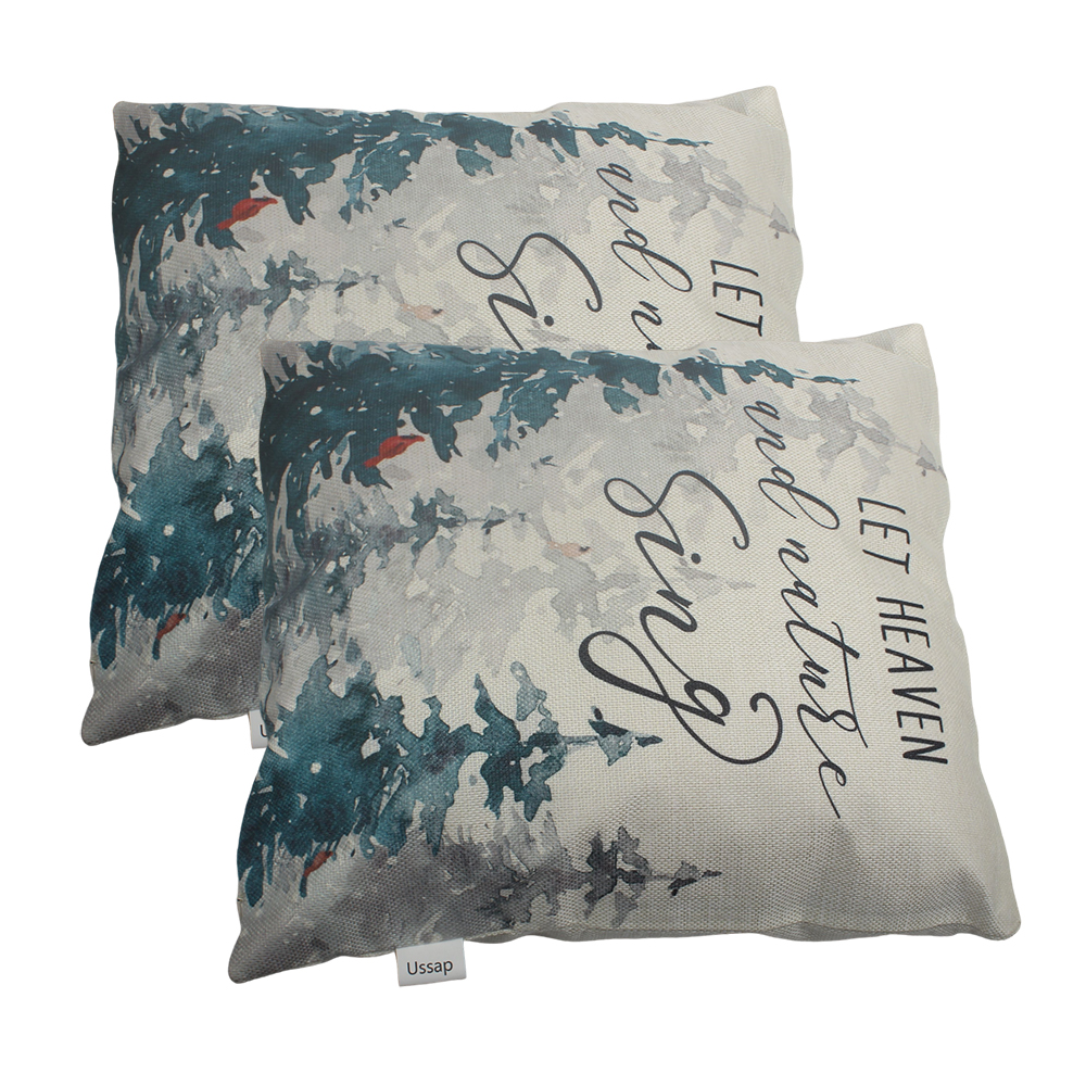 Ussap 26"x26" Pillowcase, living room, office, backrest pillowcase, simple design, printed color not fading