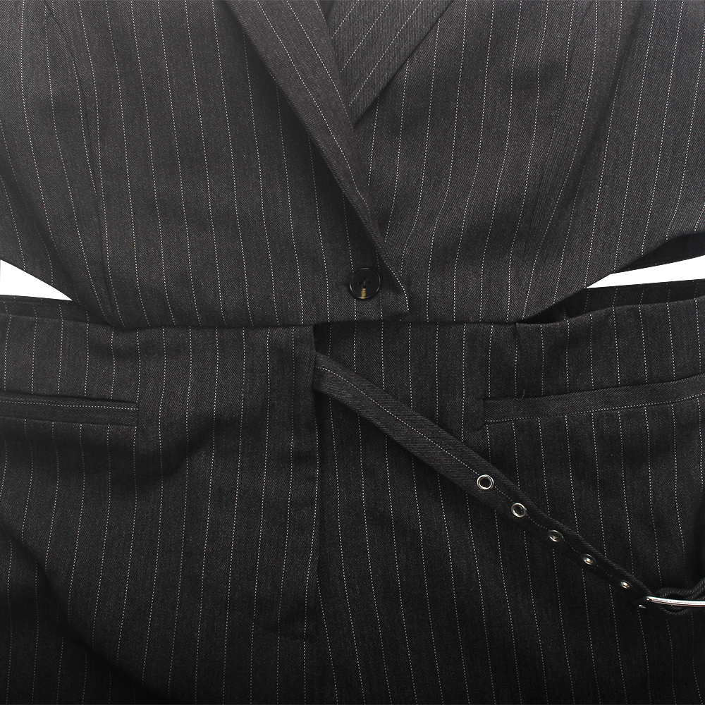 ACONIYA Jumpsuits,Women's Sleeveless Pinstripe Sleeveless Wide Leg Jumpsuit With Pockets ﻿