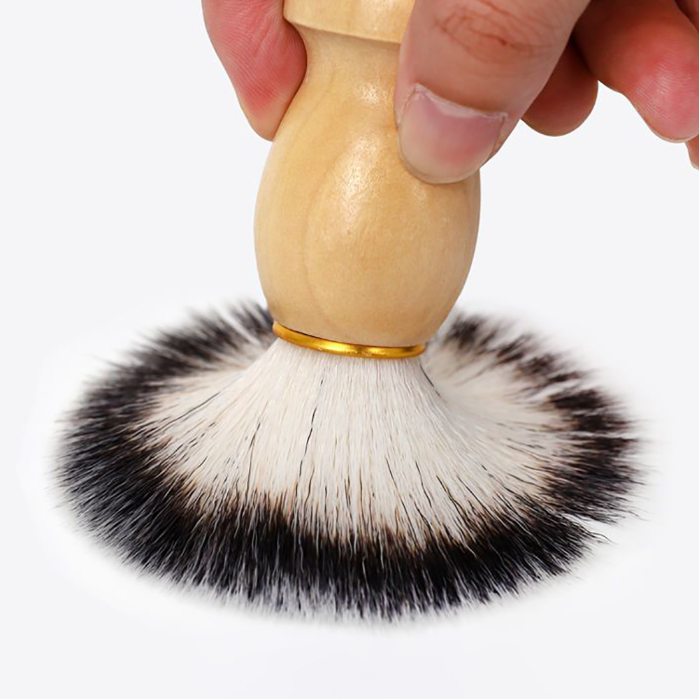 Swity Home Mens Shaving Brush Natural Hair Barber Wooden Handle Soap.