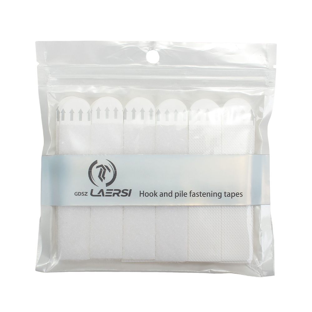 GDSZ LAERSI Hook and Pile Fastening Tapes,24-Pairs Damage-free Adhesive Hook and Loop Tapes,Adhesive Removable Wall Mounting Tapes for Frames
