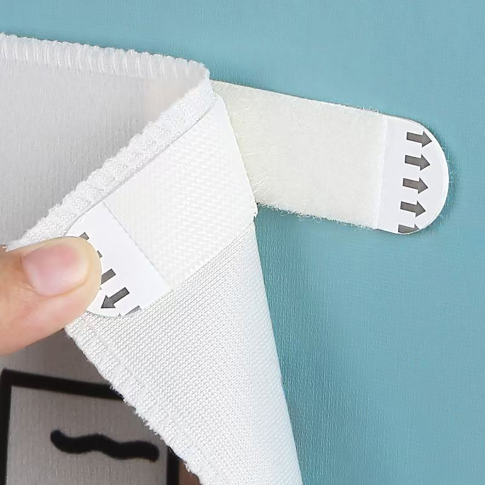 GDSZ LAERSI Hook and Pile Fastening Tapes,24-Pairs Damage-free Adhesive Hook and Loop Tapes,Adhesive Removable Wall Mounting Tapes for Frames