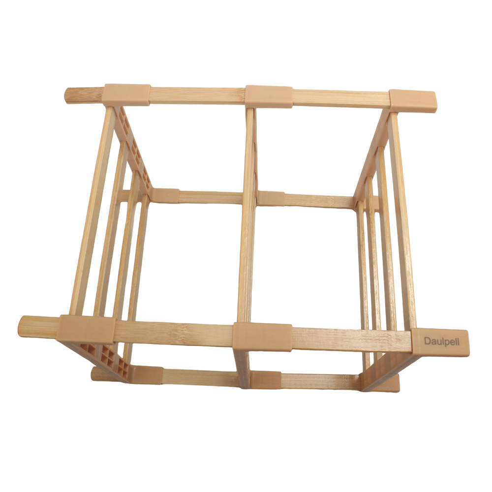 Daulpell Versatile Bamboo Furniture Shelf - 3-Tier Open Design Storage Rack for Toiletries, Towels & Slippers & More