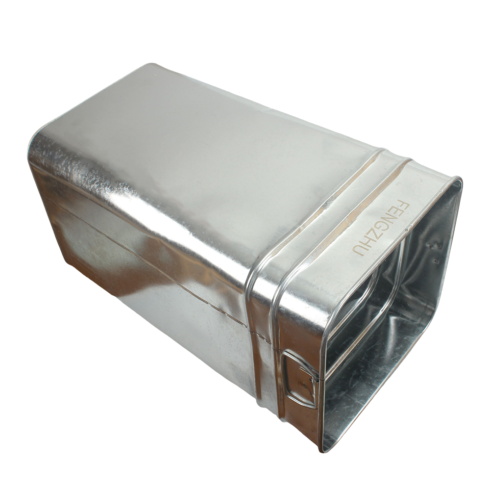 FENGZHU Metal Bins,Portable Galvanized Metal Trash Bin with Handle,Outdoor Garbage Bin Liner for Garden and Residential Areas