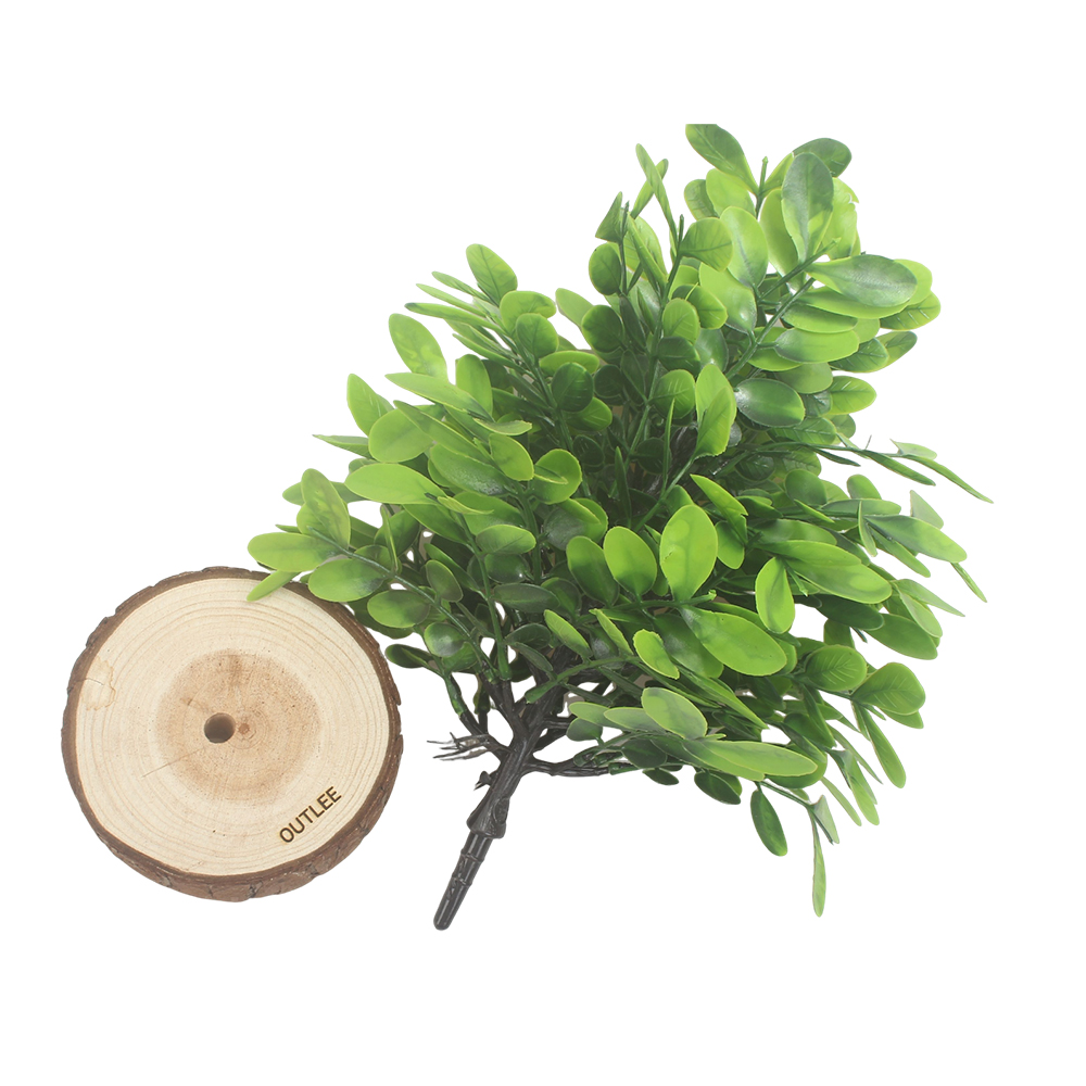 OUTLEE Artificial Plants,Small Artificial Potted Trees for Office and Living Room Desktop Decoration