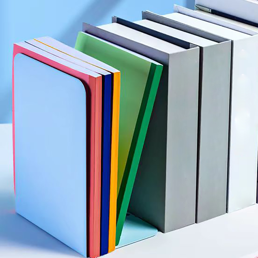 PANTSLINE Book Ends,2pcs L-Shaped Office Bookend Organizers for Home Classroom Library Bedroom