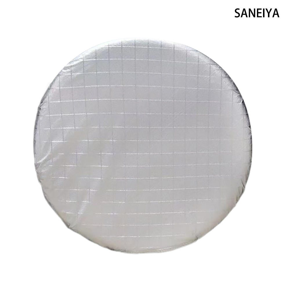 SANEIYA Wheel Covers,Waterproof Anti-UV Sun Aluminum Foil Coated Car Wheel Covers for Trailers, RV, Camper, SUV, Truck (27-29 Inch,Set of 4)