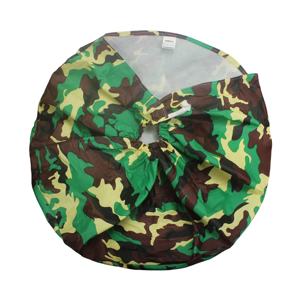 CAVENLLI Wheel Covers,Waterproof Camouflage Tire Protection Cover for Trailers, RV, Camper, SUV, Truck (14" for Diameter 26"-27.2",Set of 4)