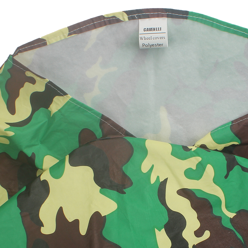 CAVENLLI Wheel Covers,Waterproof Camouflage Tire Protection Cover for Trailers, RV, Camper, SUV, Truck (14" for Diameter 26"-27.2",Set of 4)