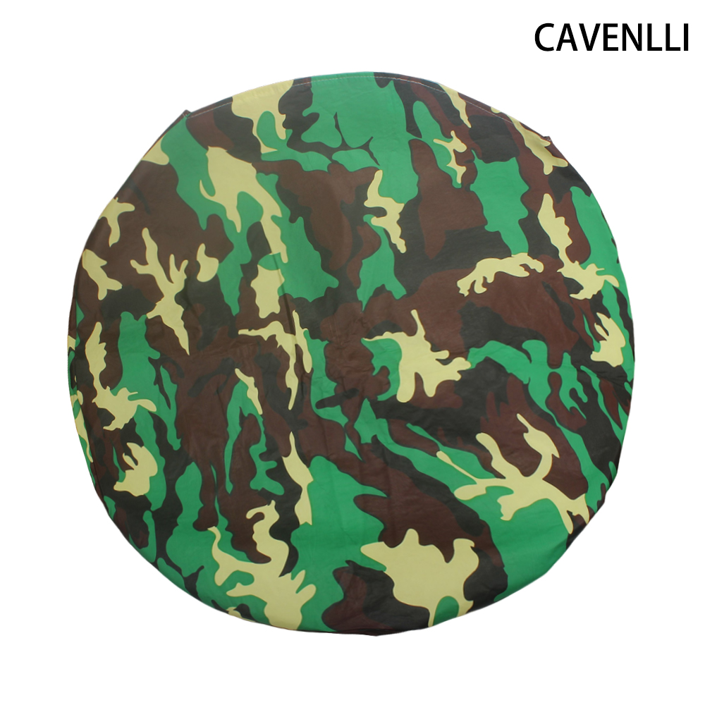 CAVENLLI Wheel Covers,Waterproof Camouflage Tire Protection Cover for Trailers, RV, Camper, SUV, Truck (14" for Diameter 26"-27.2",Set of 4)