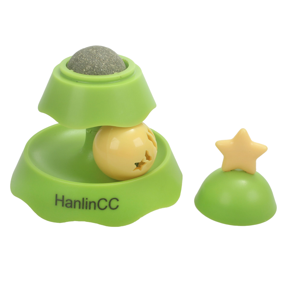 HanlinCC Toys for Domestic Pets,Cat Ball Toy, Cat Treat Dispenser Toy with Interactive Cat Toys