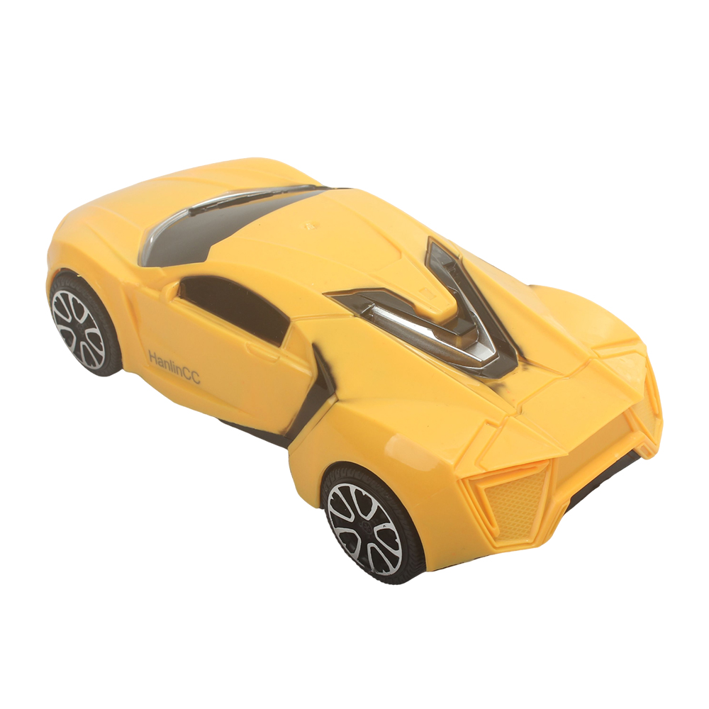 HanlinCC Toy Car,inertia sliding supercar model toy car,Mini Vehicles Toys for Kids,Boys Girls Gifts(Yellow)