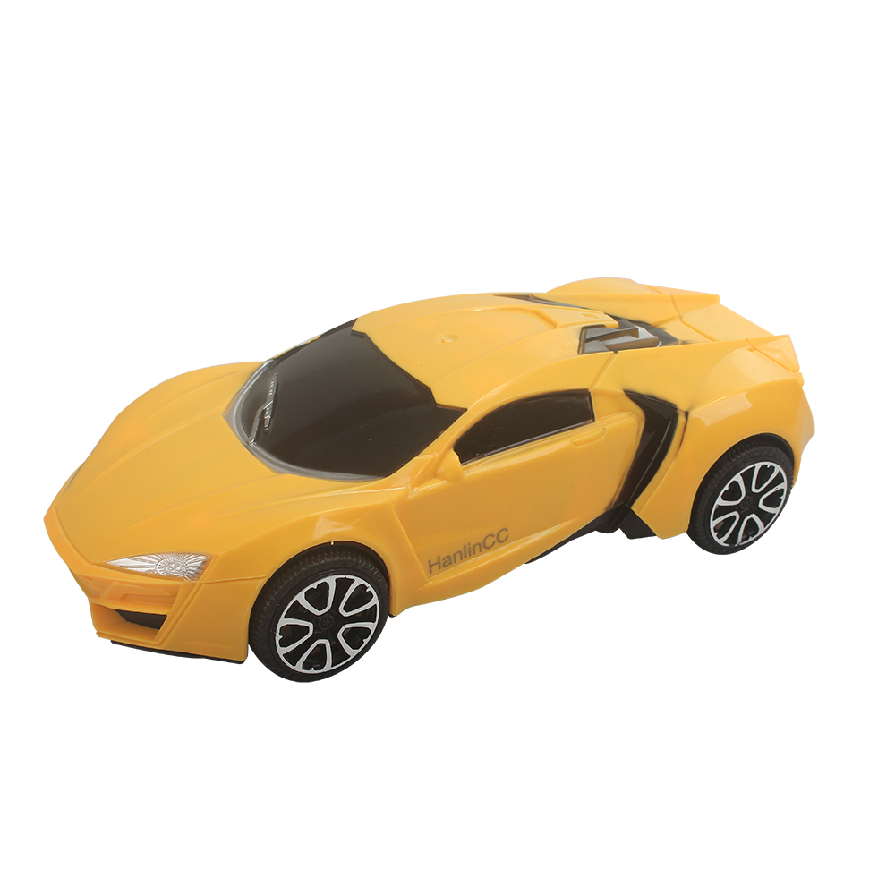 HanlinCC Toy Car,inertia sliding supercar model toy car,Mini Vehicles Toys for Kids,Boys Girls Gifts(Yellow)