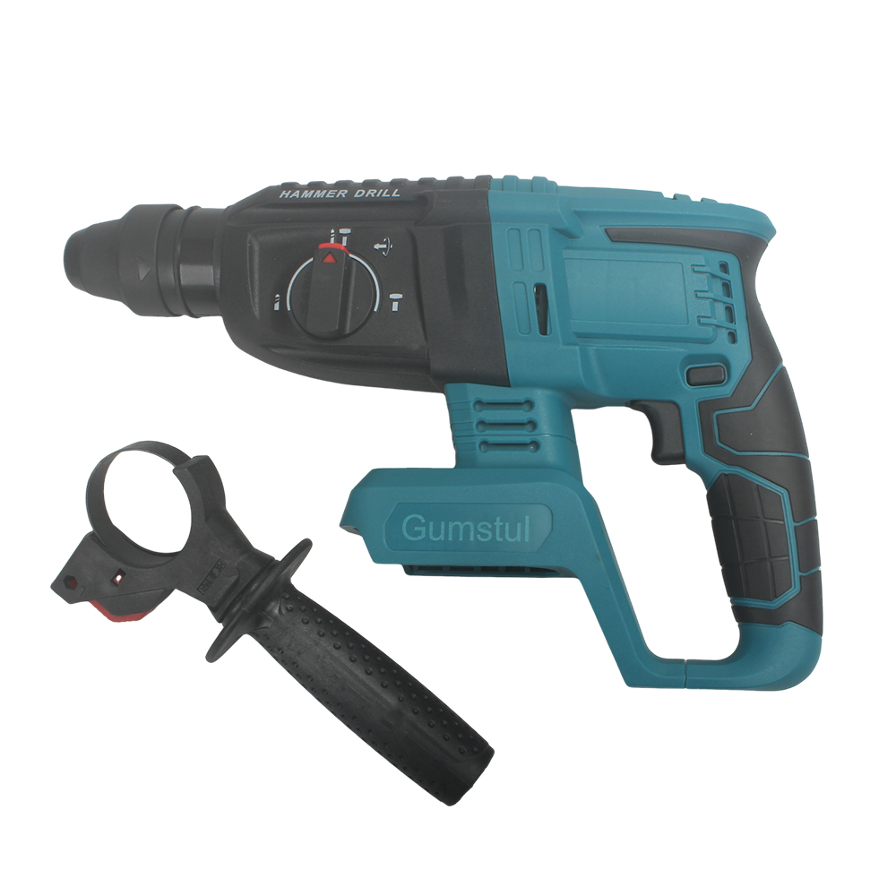 Gumstul Power-Operated Percussion Hammer Drills,18V Wirelesss Electric Rotary Hammer Drill with Battery,4 Modes Hammer Drill for Concrete Home Use and Professional Construction Work