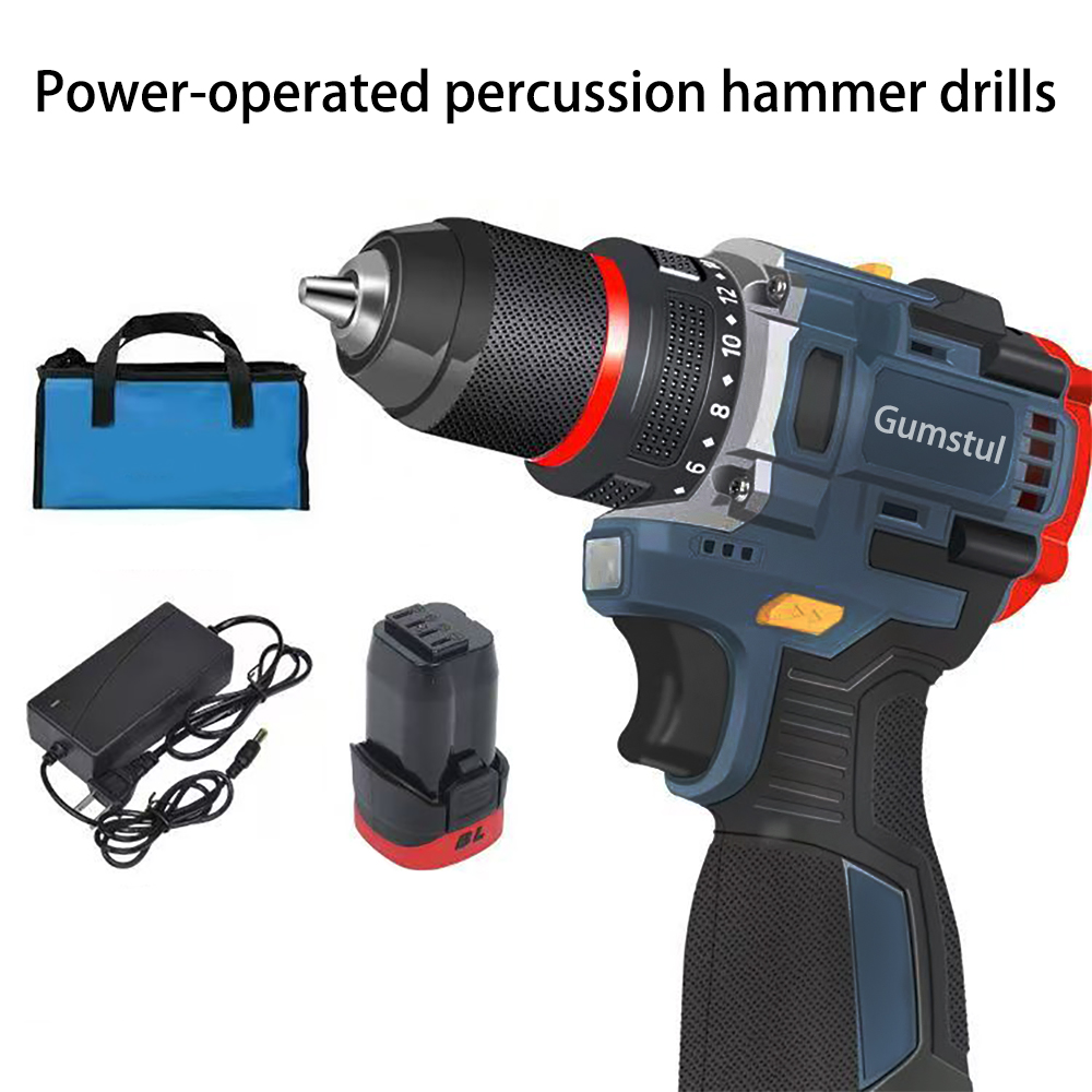 Gumstul Electrical Drills,12V Electric Drill with Battery and Charger,Tools Kit and 24pcs Bits