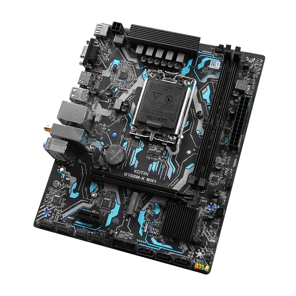 KOTIN Computer Hardware B760M-K WIFI Motherboard M-ATX LGA1700 Support Core 12/13/14th I5/i7 Dual Channel DDR4 RAM