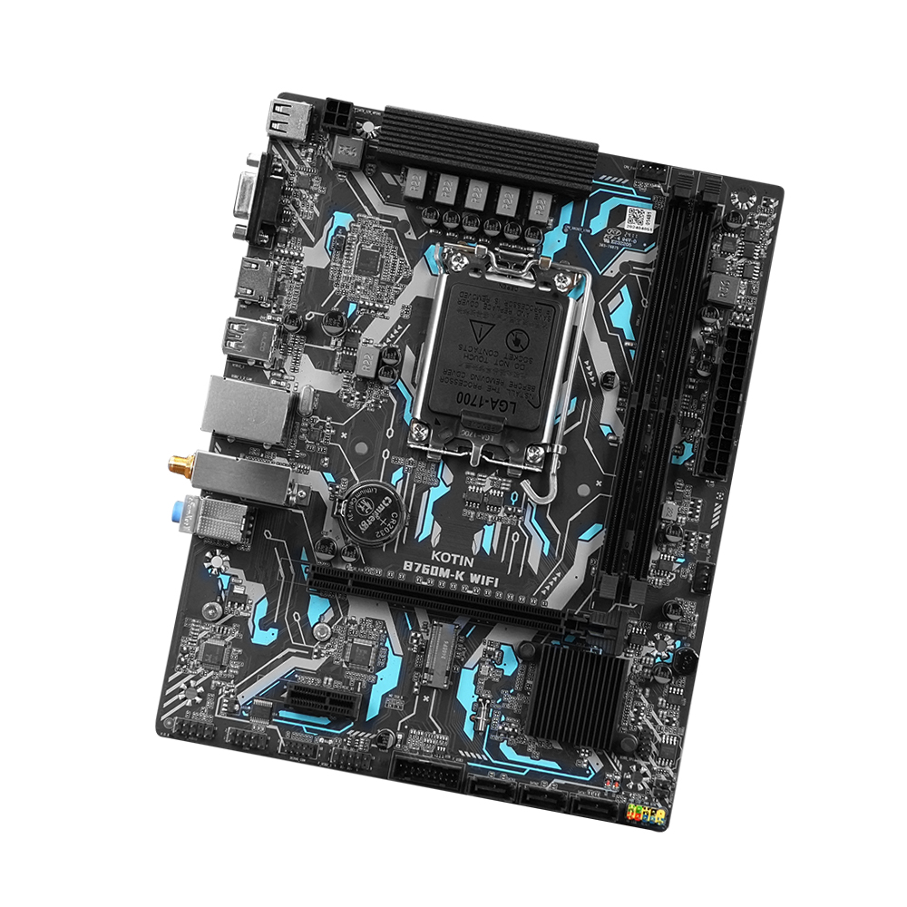 KOTIN Computer Hardware B760M-K WIFI Motherboard M-ATX LGA1700 Support Core 12/13/14th I5/i7 Dual Channel DDR4 RAM