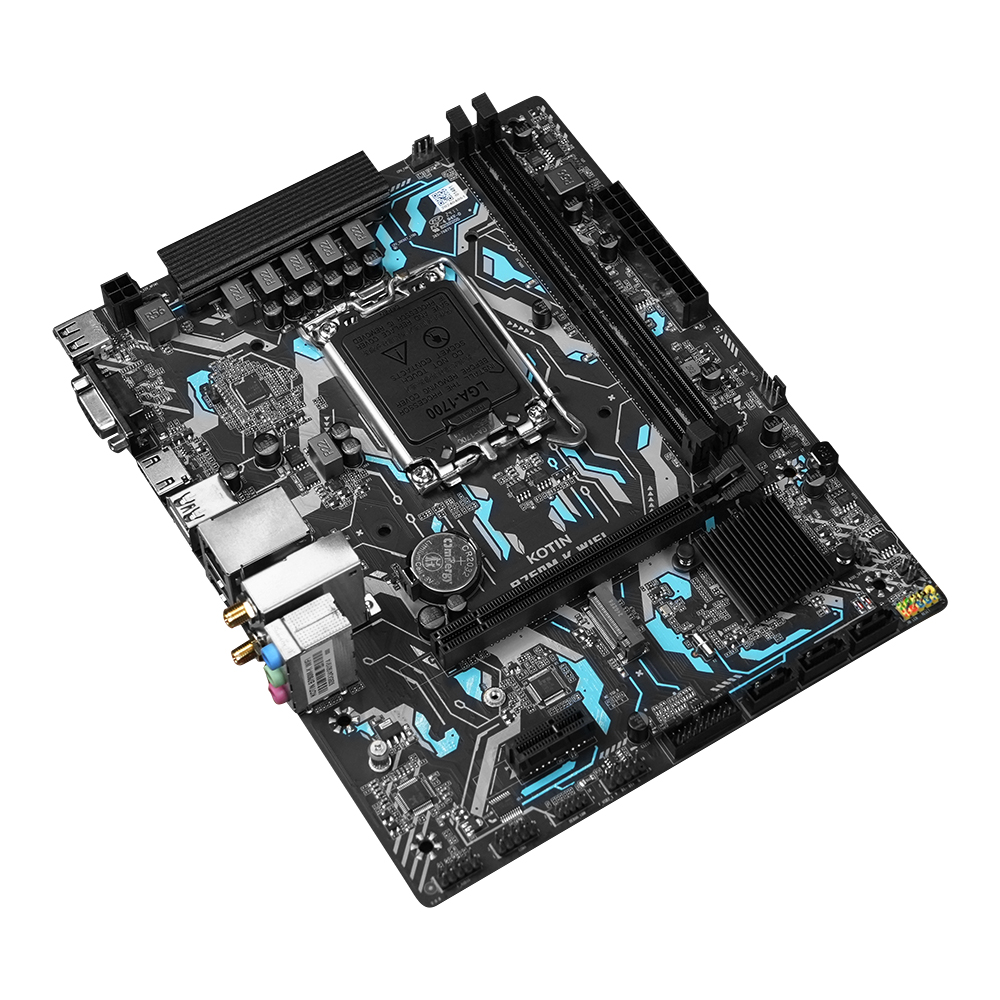 KOTIN Computer Hardware B760M-K WIFI Motherboard M-ATX LGA1700 Support Core 12/13/14th I5/i7 Dual Channel DDR4 RAM