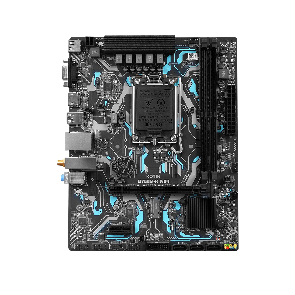 KOTIN Computer Hardware B760M-K WIFI Motherboard M-ATX LGA1700 Support Core 12/13/14th I5/i7 Dual Channel DDR4 RAM