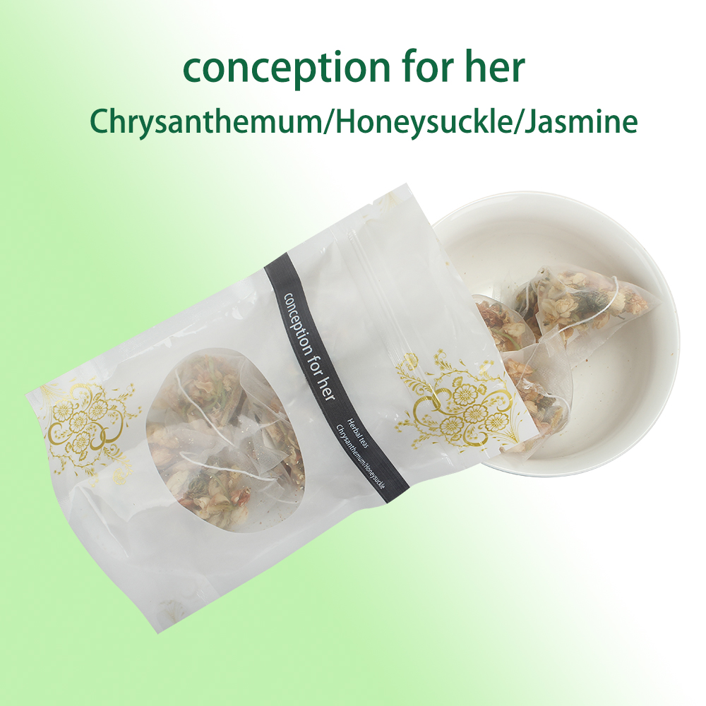 "Conception for Her" Herbal Tea Blend - Chrysanthemum, Honeysuckle & Jasmine,Nourishing Wellness Herbal Tea,Individually Wrapped