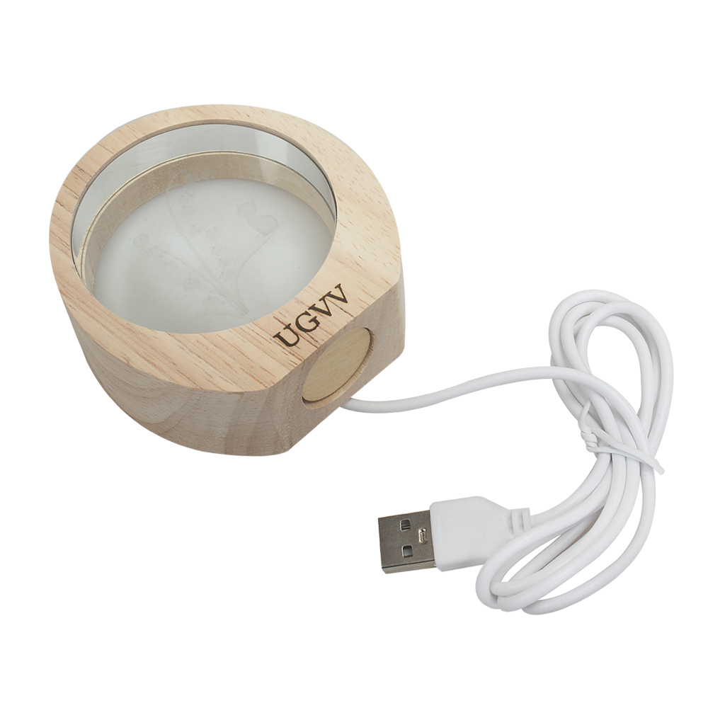 UGVV Creative 3D Engraved Works of Art,Luminous Desktop Ornament Glass Decoration,Home Crafts Decor for Bedroom,Living Rooms,Studies, and Offices