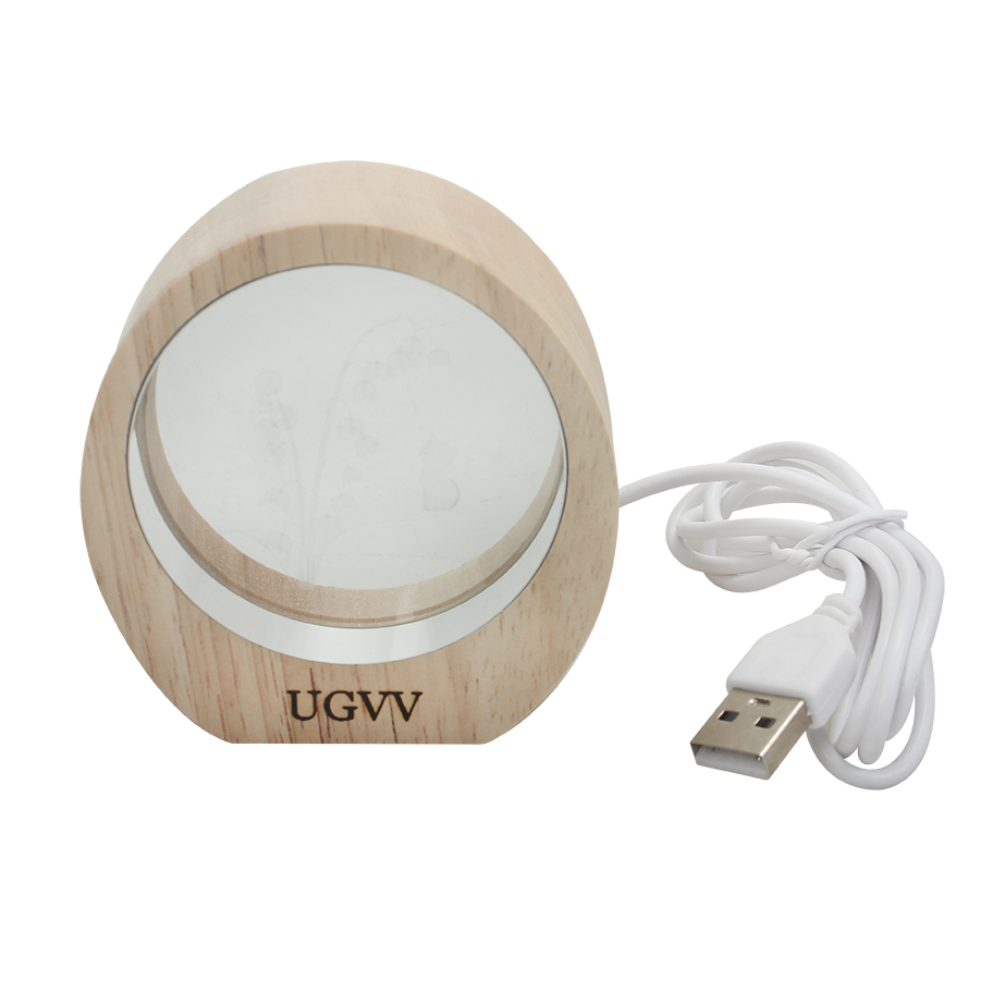 UGVV Creative 3D Engraved Works of Art,Luminous Desktop Ornament Glass Decoration,Home Crafts Decor for Bedroom,Living Rooms,Studies, and Offices