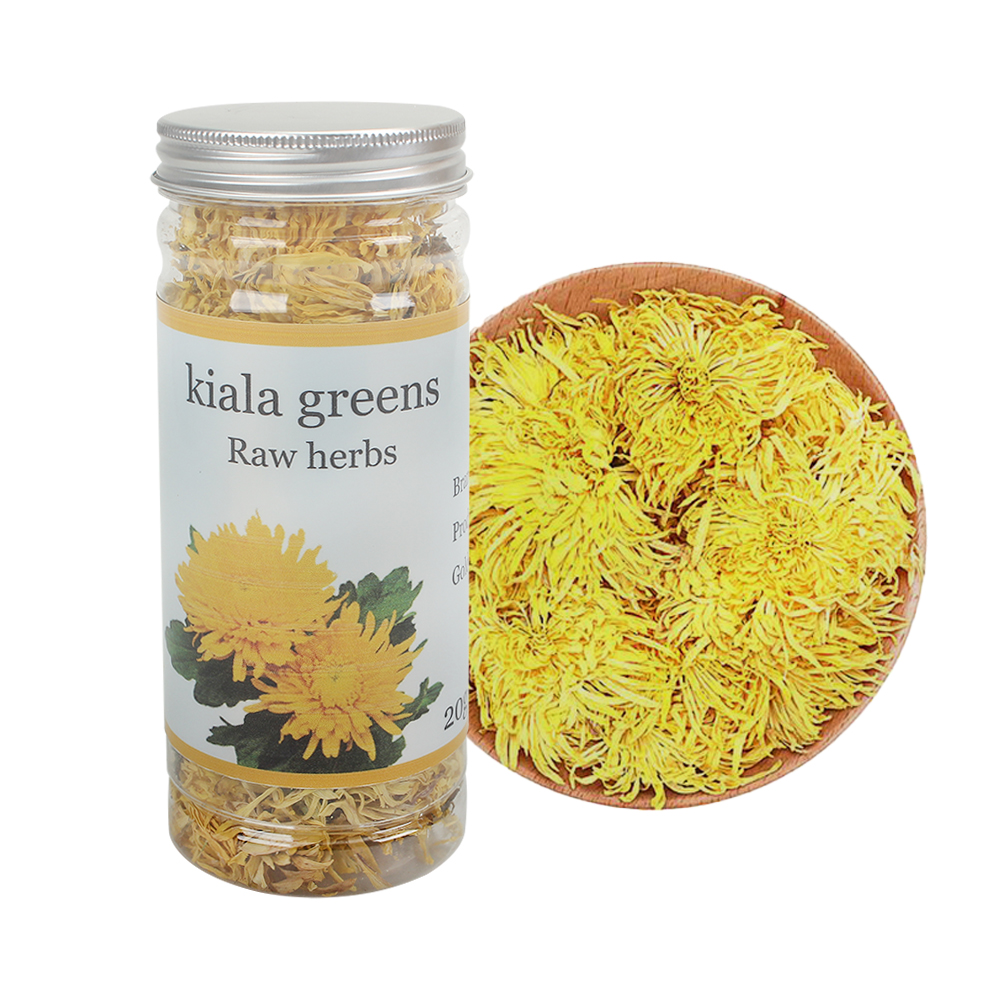 Kiala Greens Raw Herbs​,Premium Natural Chrysanthemum Tea,20g Juhua Flower Herbal Tea Loose Leaf, Helps to cool the body and reduce internal heat