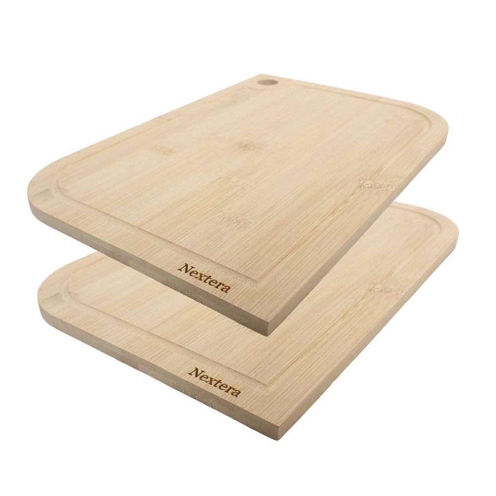 Nextera Cutting boards,11.4"x 7.5" Small Bamboo Wood Cutting Board with Juice Groove,Kitchen Cutting boards for Meat Vegetables and Cheese