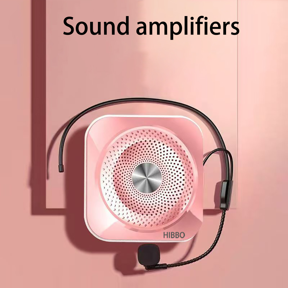 HIBBO Sound Amplifiers,Portable Voice Amplifier with Wired Microphone Headset for Teachers, Training, Meeting, Tour Guide, Yoga, Classroom