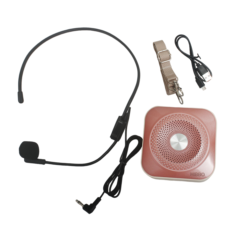 HIBBO Sound Amplifiers,Portable Voice Amplifier with Wired Microphone Headset for Teachers, Training, Meeting, Tour Guide, Yoga, Classroom