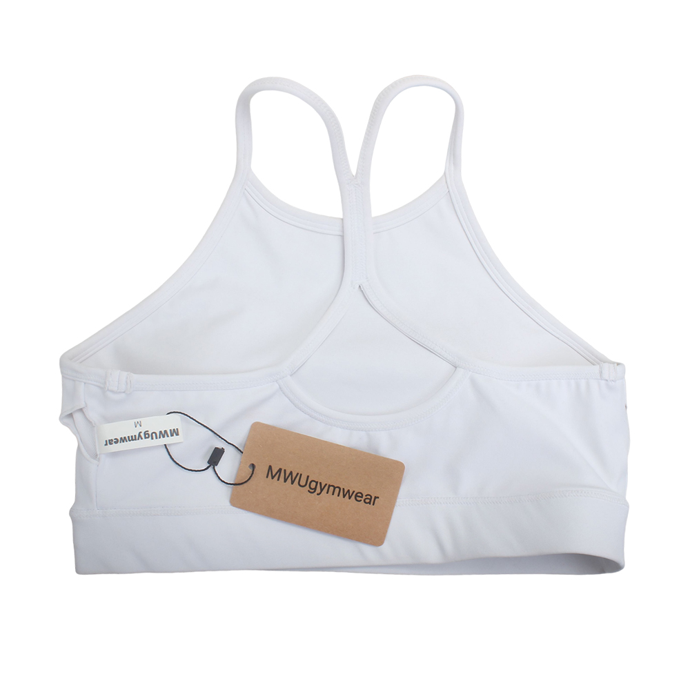 MWUgymwear Sports Bra,Women's High-Neck Racerback Sports Bra for Running, Yoga & Gym