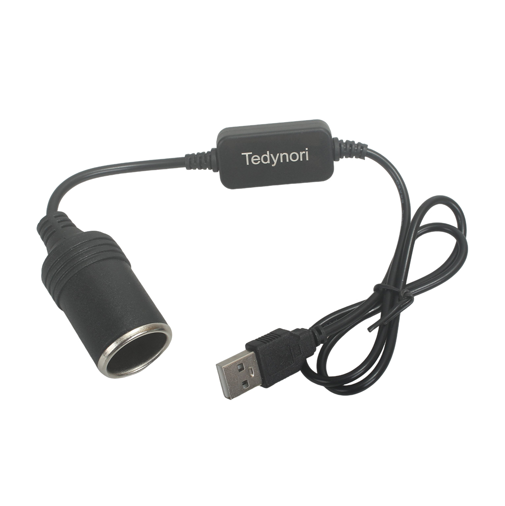 Tedynori USB Chargers Adapted for Car Cigarette Lighter Sockets,3FT 5V USB to 12V Car Cigarette Lighter Socket