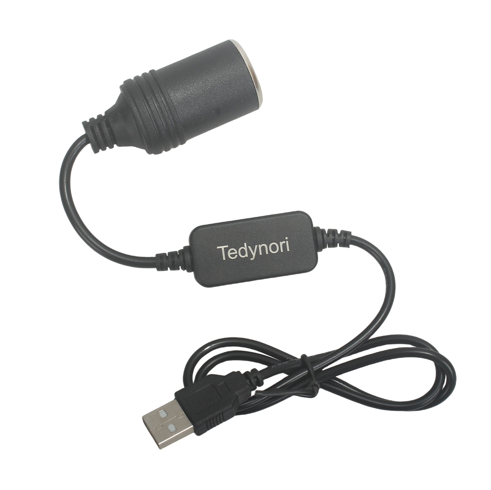 Tedynori USB Chargers Adapted for Car Cigarette Lighter Sockets,3FT 5V USB to 12V Car Cigarette Lighter Socket Tedynori USB Chargers Adapted for Car Cigarette Lighter Sockets,3FT 5V USB to 12V Car Cigarette Lighter Socket