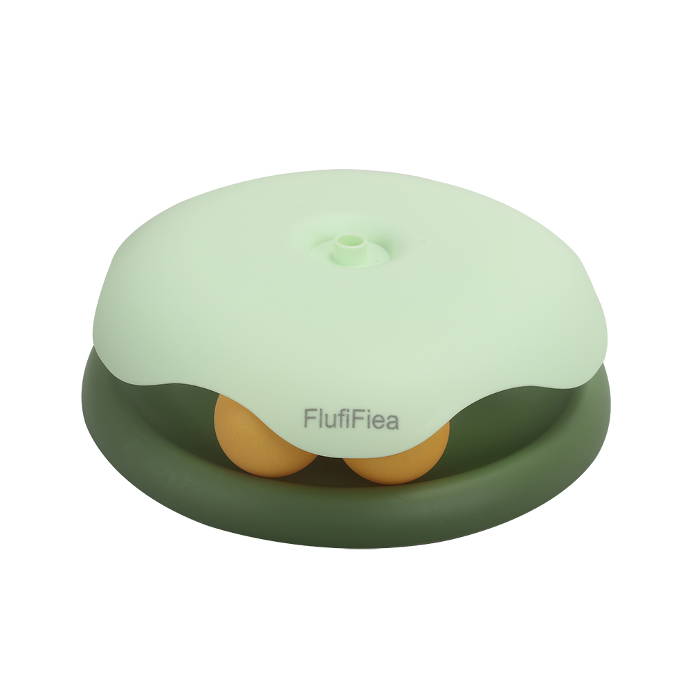 FlufiFiea Pet Toys,Multi-functional Interactive Cat Puzzle Toy - with Feeder & Track Ball, Perfect for Solo Play,Slow Feeding,Boredom Relief