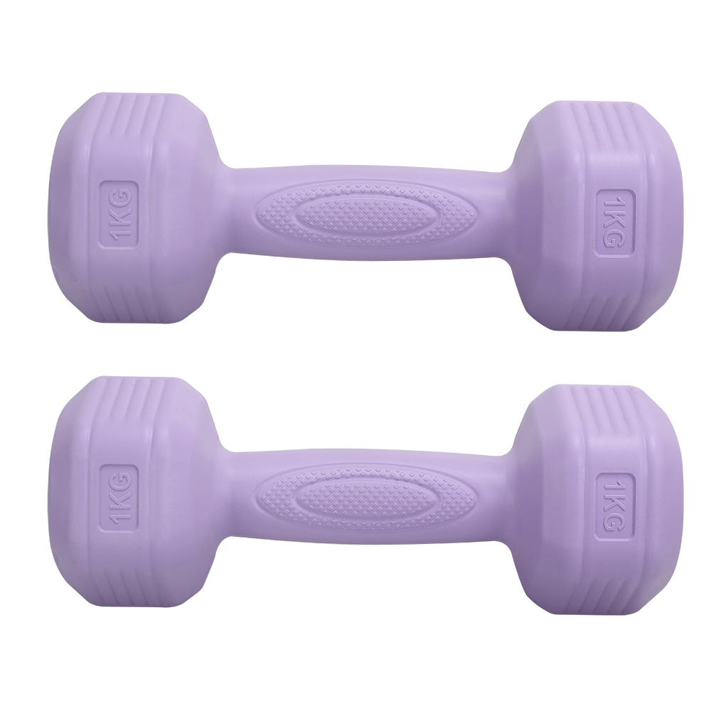 FlufiFiea 4.4lb Anti-Slip Hand Weights Dumbbells for Adults, Fitness & Strength Training, Workout Dumbbells for Yoga, Pilates, Arm Toning,Set of 2