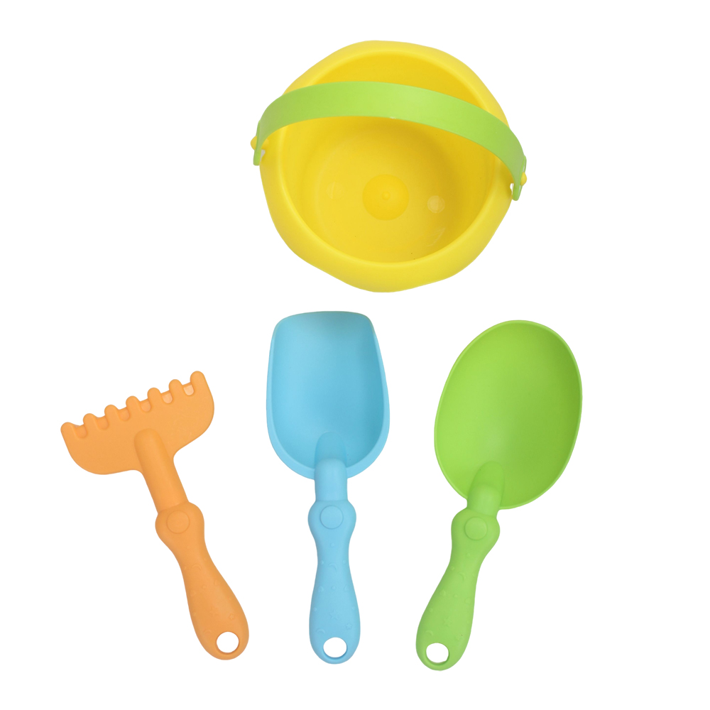 FlufiFiea Sand Toys,Kids Beach Toy Set - Sand Play Tools with Bucket, Shovel & Rake, Perfect for Beach,Pool Water Play
