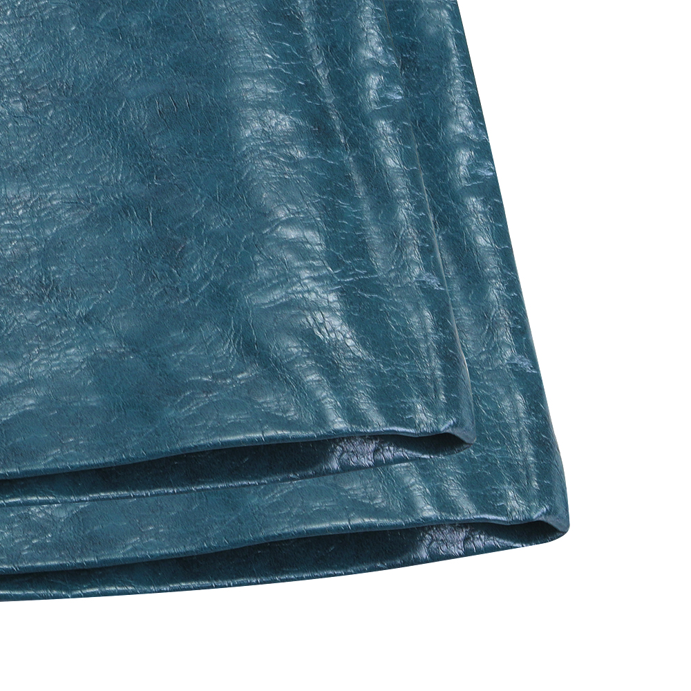 Young17 half skirt A-shaped thin washed leather skirt women's spring and autumn style