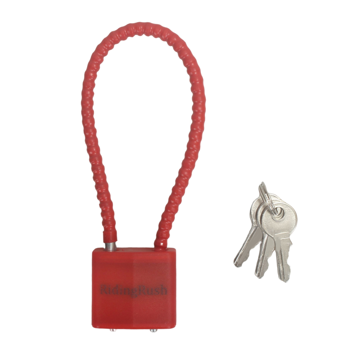 RidingRush Bicycle Locks,Chain Soft Lock Bicycle Outdoor Safety Lock Rope Lock Sturdy and Durable with Key