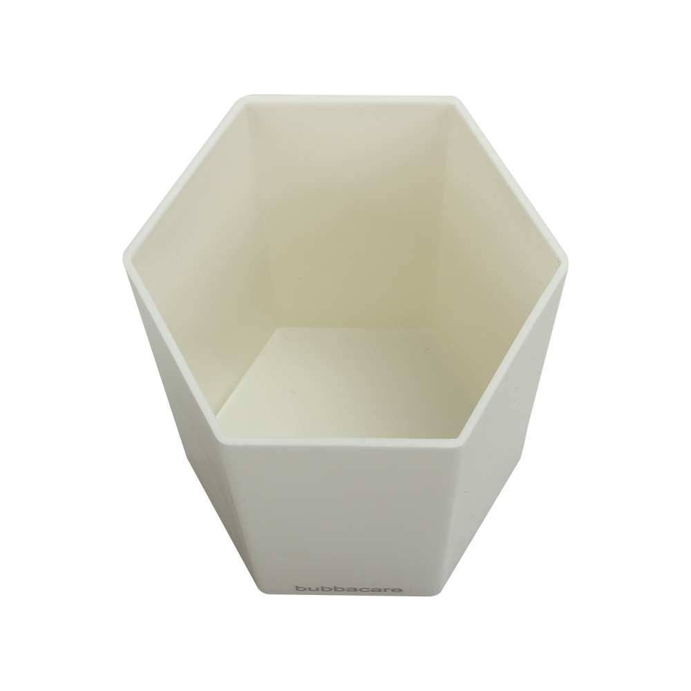 Bubbacare Multi Purpose Plastic Pen Holder, Stylish Hexagon Desk Organizer for Student Desks, Offices, and Makeup Vanities
