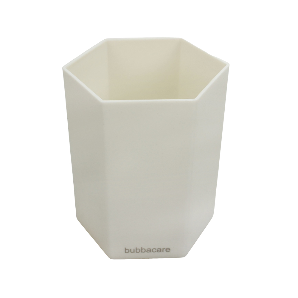 Bubbacare Multi Purpose Plastic Pen Holder, Stylish Hexagon Desk Organizer for Student Desks, Offices, and Makeup Vanities