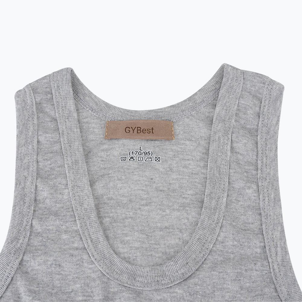 GYBest Men's Tank Top Sleeveless Tank Top Pure Cotton Slim Fit Elastic
