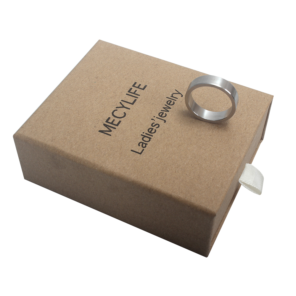 MECYLIFE Rings,8MM Fashion Simple Lovers Titanium Steel Rings for Men & Women (Silver)