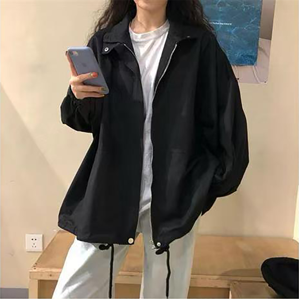 M. ORO CASHMERE Women's Modern Short Trench Coat,Long Sleeve Zip Up & Snap Button Black Coat for Work,Hiking,Trips & Everyday Wear