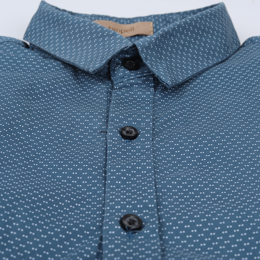 tanpell Summer men's shirt short sleeve casual youth shirt