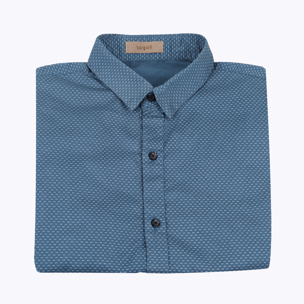 tanpell Summer men's shirt short sleeve casual youth shirt