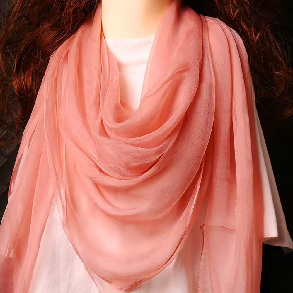 M. ORO CASHMERE Women's Lightweight Fashion Scarf, Soft Silky Solid Color Long Scarves for Travel, Beach Sarong ,Swimsuit Cover Up or Daily commuting