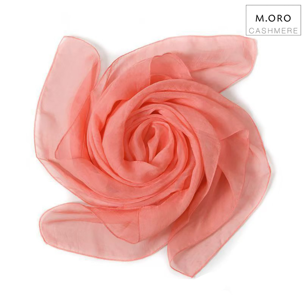 M. ORO CASHMERE Women's Lightweight Fashion Scarf, Soft Silky Solid Color Long Scarves for Travel, Beach Sarong ,Swimsuit Cover Up or Daily commuting