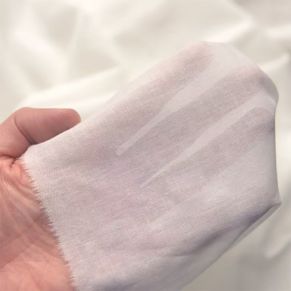 M. ORO CASHMERE Ultra-Soft & Breathable 100% Cotton Lining Fabric - White, Skin-Friendly Interlining for Sewing Dresses, Blouses, Skirts & Children's Clothing(60x60Inch)