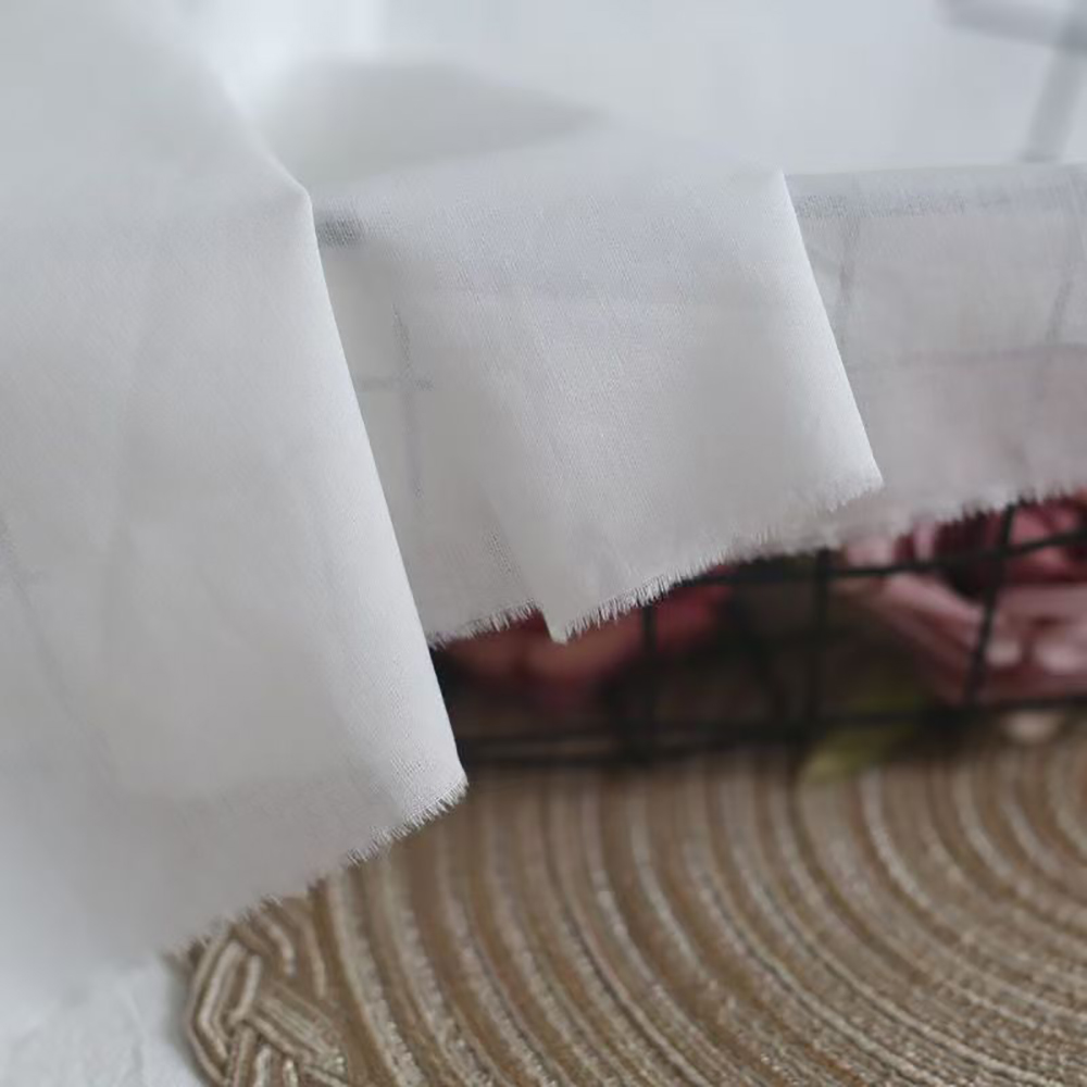 M. ORO CASHMERE Ultra-Soft & Breathable 100% Cotton Lining Fabric - White, Skin-Friendly Interlining for Sewing Dresses, Blouses, Skirts & Children's Clothing(60x60Inch)