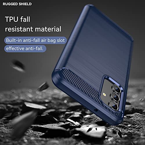 Compatible for Galaxy A13 5G Case with HD Screen Protector [2 Packs], SanSung A13 5G Case Soft TPU Cover Phone Case and Protection Cover for SanSung Galaxy A13 5G Phone(Blue)