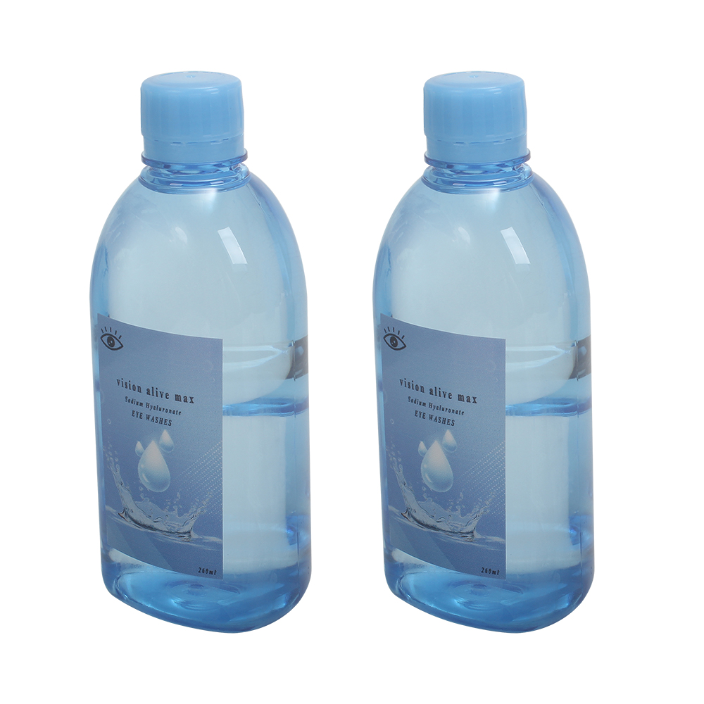 Vision Alive Max Eye Wash with Contoured Cup,Sterile Isotonic Buffered Eye Irrigating Solution for Flushing & Irrigating Eyes,8.8-oz Bottle